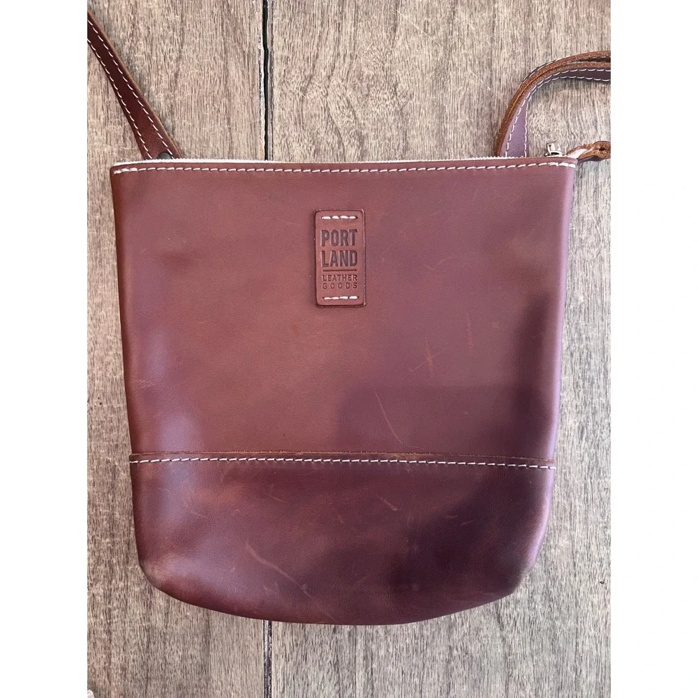 Portland Leather Goods Almost Perfect Festival Bag Dark Brown Crossbody Boho